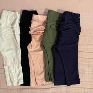 Old Navy Baby Girl Ruffle Leggings - White, Black, Pink, Green, Jeans